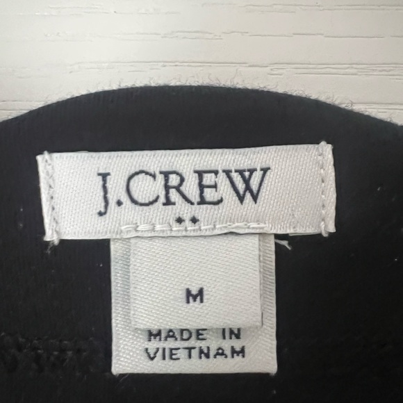 J. Crew Women's Black Long Sleeve Scallop Top - Picture 2 of 4